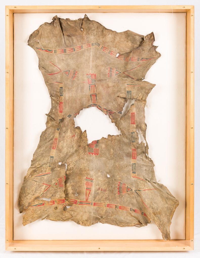 Comanche painted hide