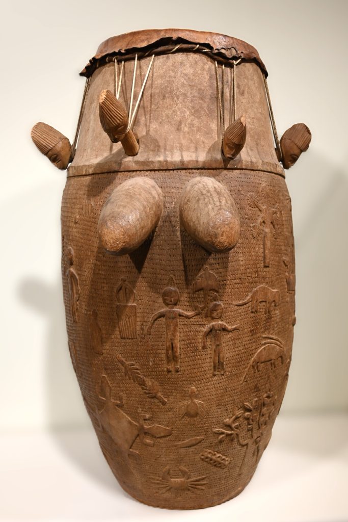 Large drum with wood body