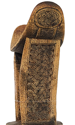 detail of headrest decorations