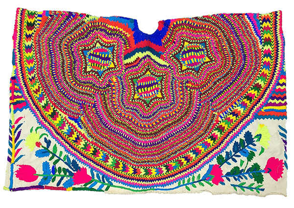 brightly colored embroidered shirt