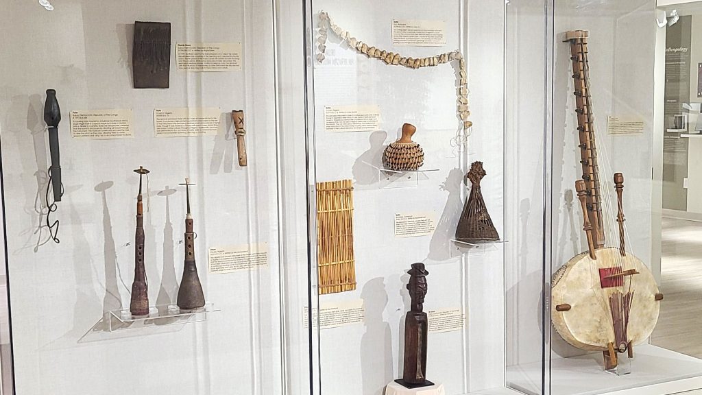 African instruments on exhibit