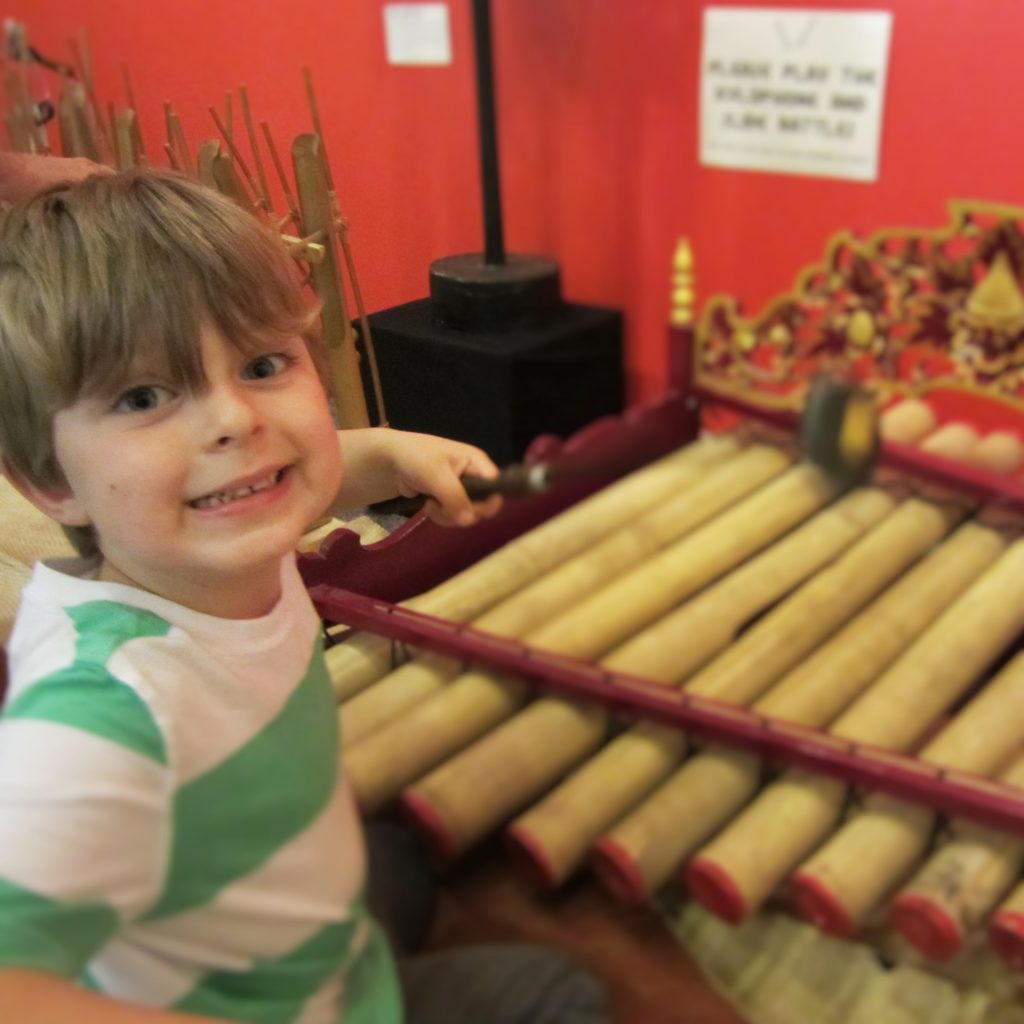 Children playing instrument
