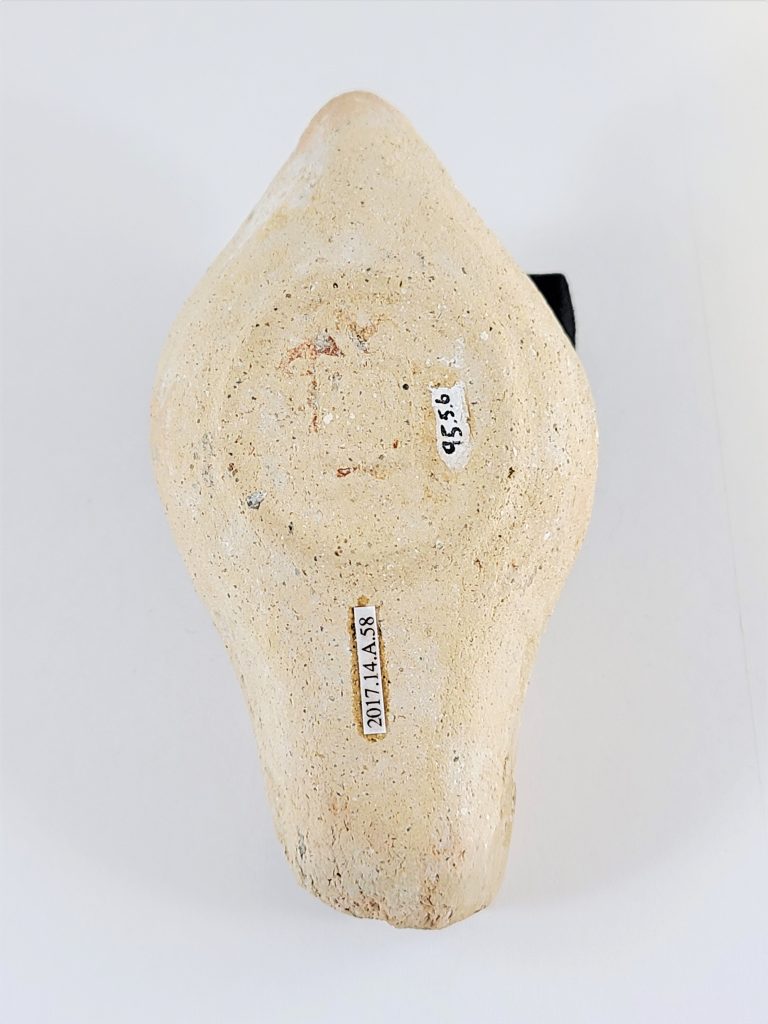 underside of oil lamp