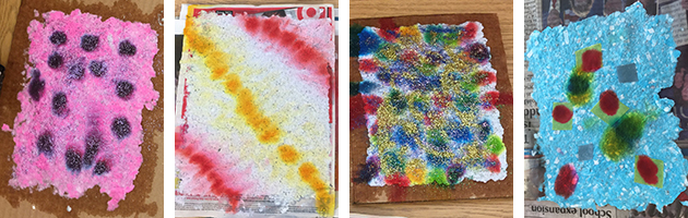 Decorated homemade paper