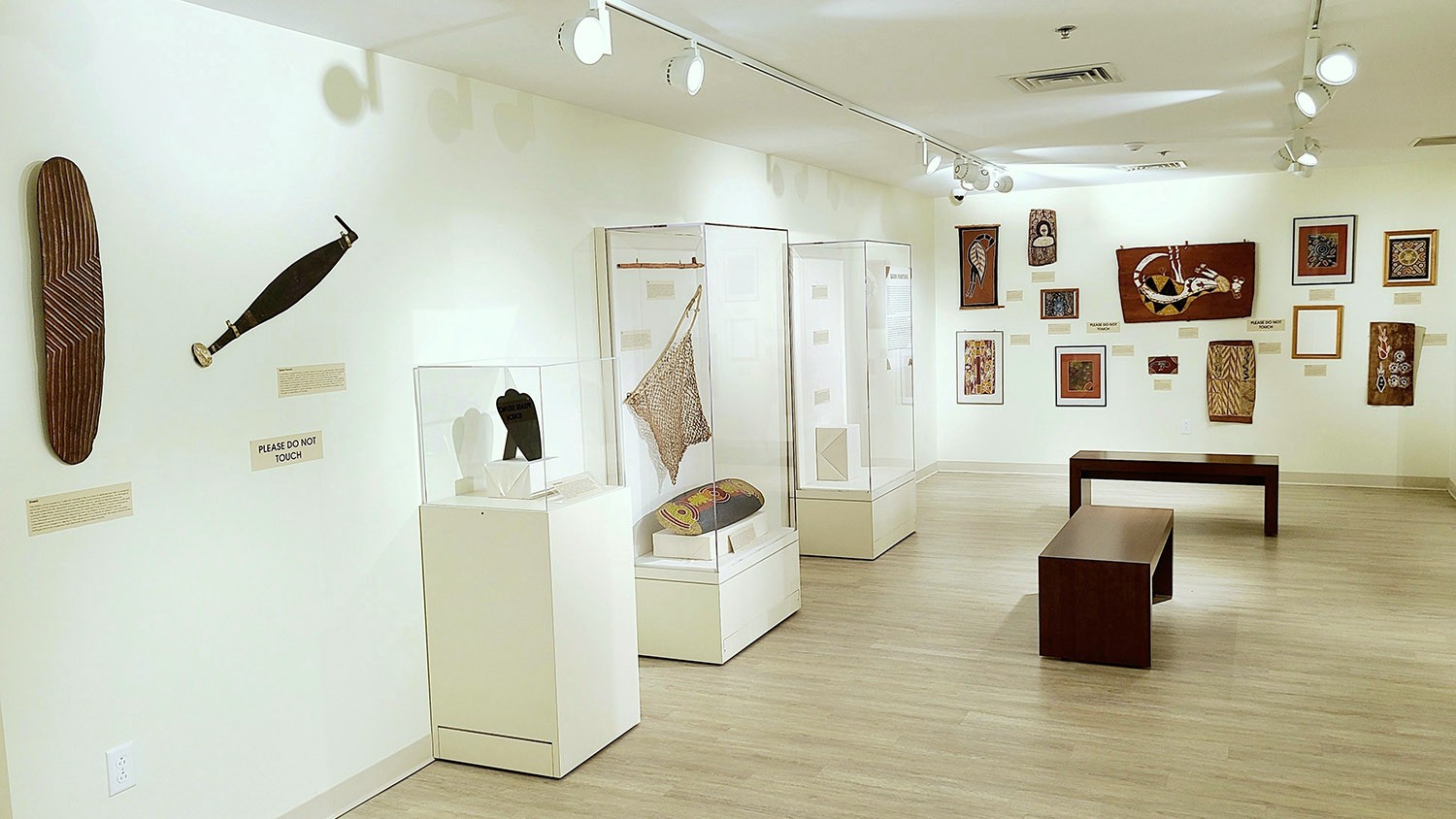 exhibit of Aboriginal Australian objects
