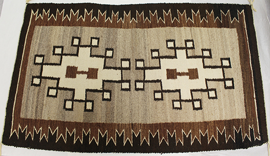Two Grey Hills Navajo Rug