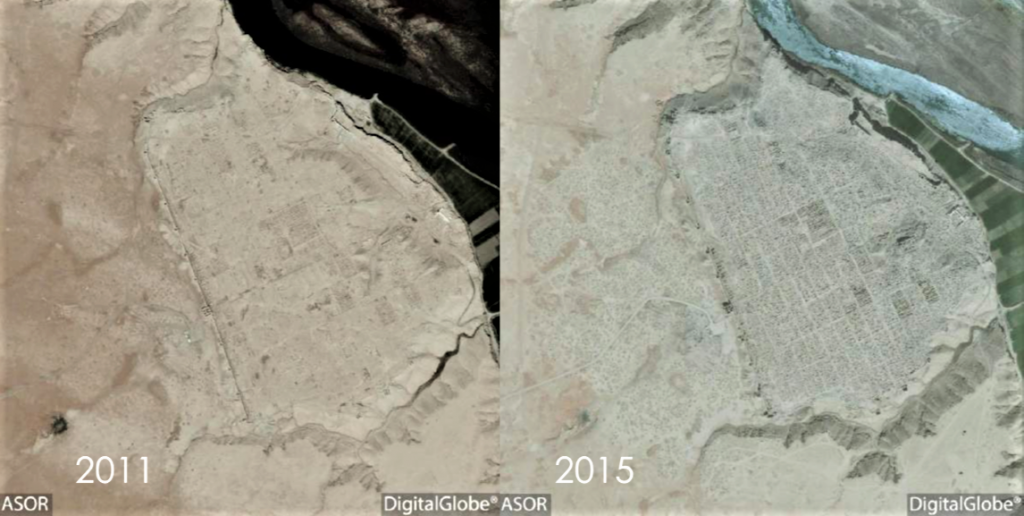 satellite photo of Dura-Europos